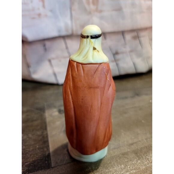 Roc Nativity wise man AS IS red robe gold Xmas Decor figure - Picture 3 of 7